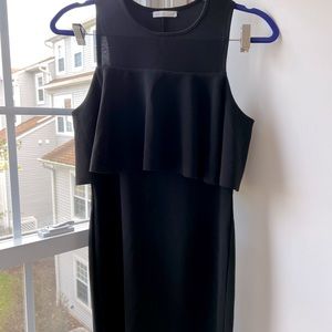 Little Black Dress with overlay on the chest